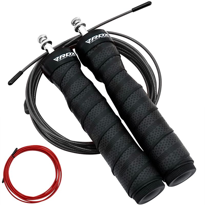 RDX B4 Adjustable 10.3ft Skipping Rope with 2 Tangle-Free Steel Wires