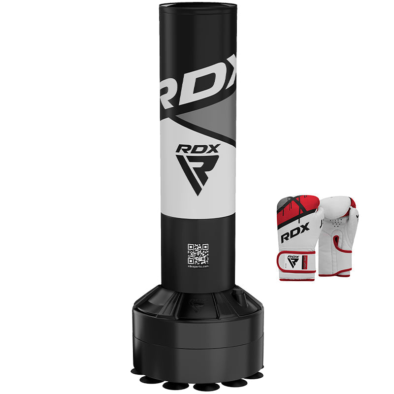 RDX R8 4ft Kids Free Standing Punch Bag Red With Gloves For Training & Workout Set #color_Blue