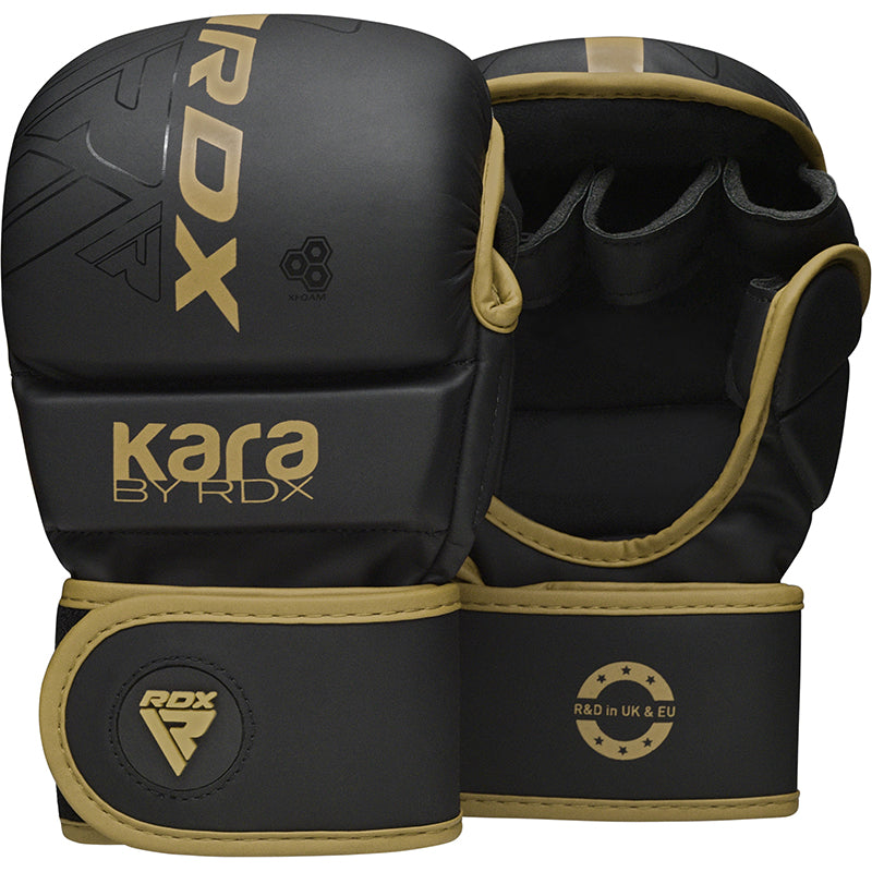 RDX F6 KARA MMA Sparring Gloves 7oz#color_golden